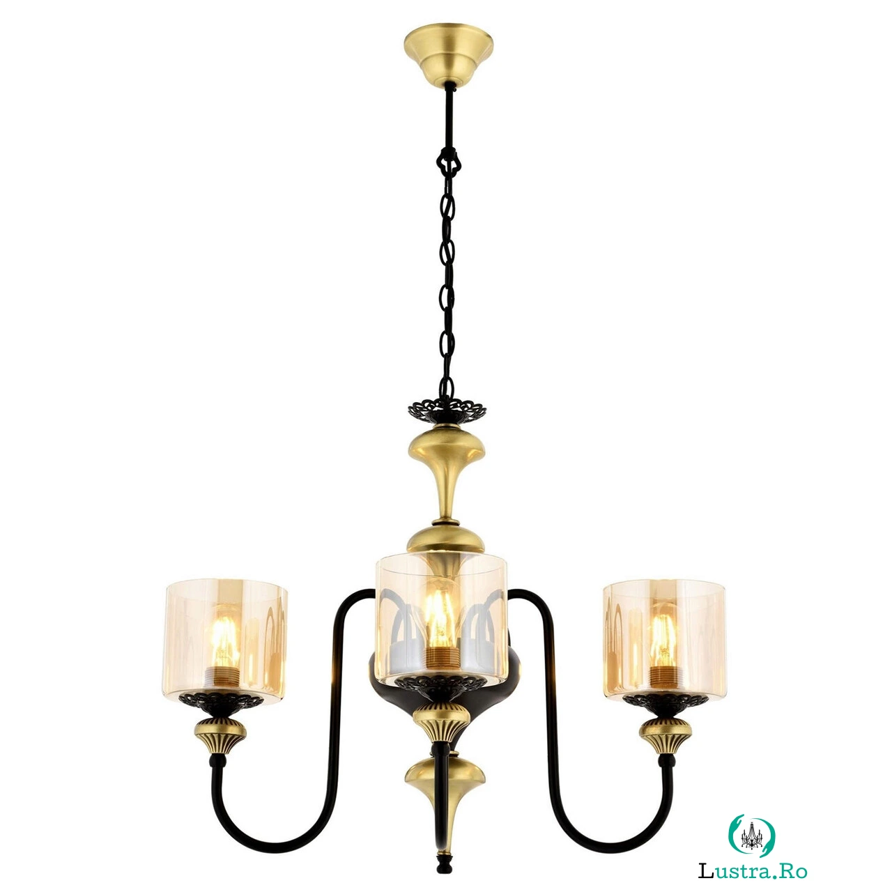 Lustra, Aurora, 301AUR1156, Metal, Vintage / Negru la 985.00 lei ron