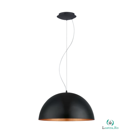 Lampa suspendata GAETANO 1 negru, copper 220-240V,50/60Hz IP20