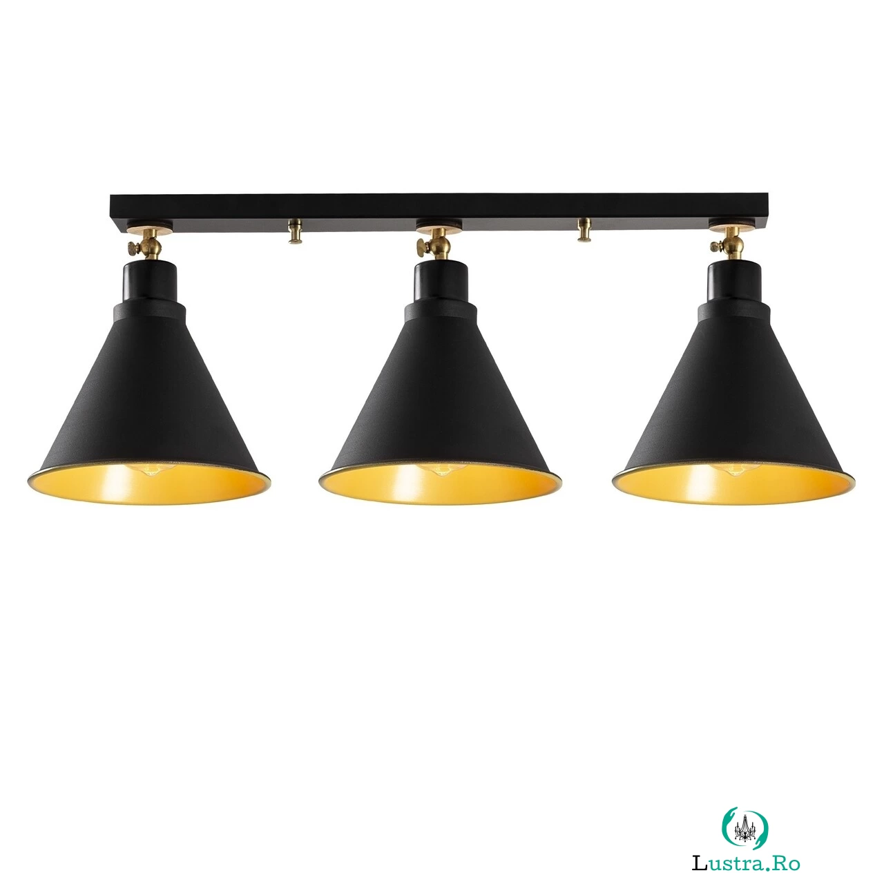 Lustra Berceste N-677, Noor, 26 x 72 cm, 3 x E27, 100W, negru la 414.00 lei ron