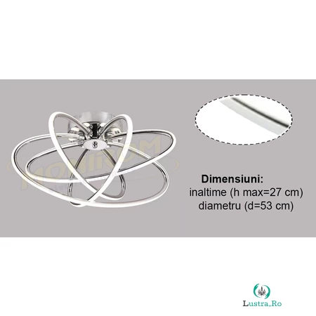 LED – Lustra 0153 – 80w/4000k (9609-4) la 669.88 lei ron