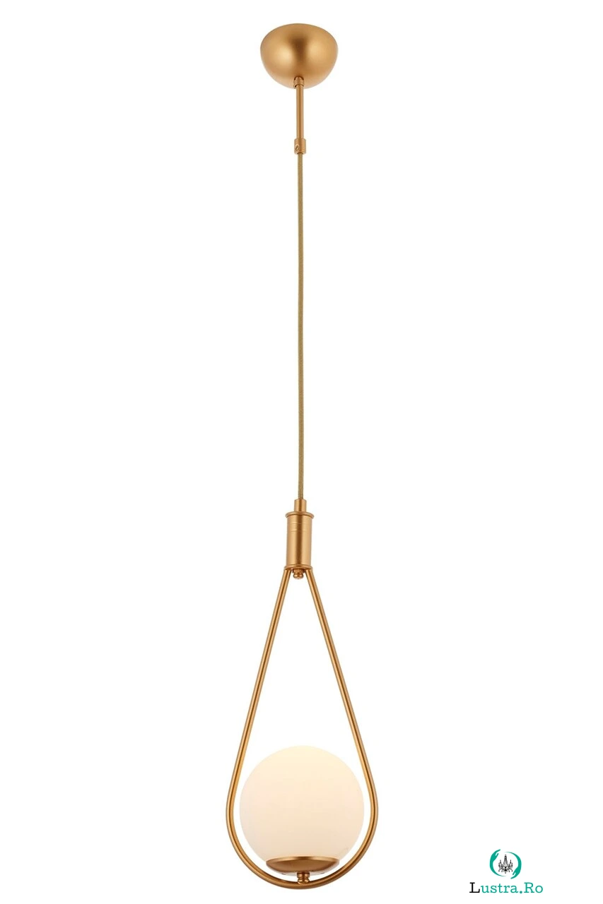 Lustra, Av-4316-1S, Aurora, 20 x 120 cm, 1 x G9, 60W, auriu la 434.00 lei ron
